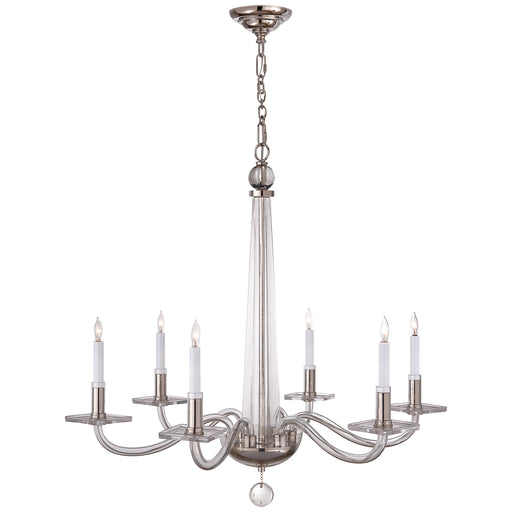 Visual Comfort - CHC 1140PN - Six Light Chandelier - robinson2 - Polished Nickel and Clear Glass