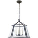 Visual Comfort - CHC 2202AI-CG - Four Light Pendant - darlana - Aged Iron