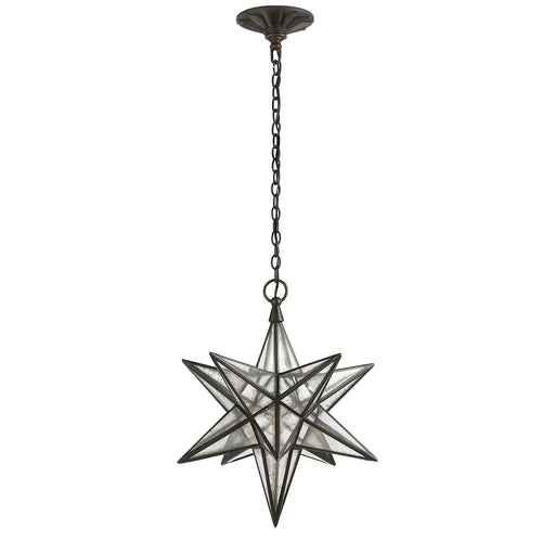 Visual Comfort - CHC 5211AI-AM - One Light Lantern - Moravian Star - Aged Iron