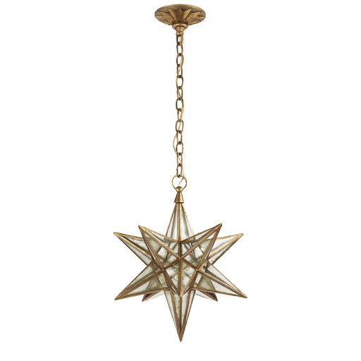 Visual Comfort - CHC 5211GI-AM - One Light Lantern - Moravian Star - Gilded Iron