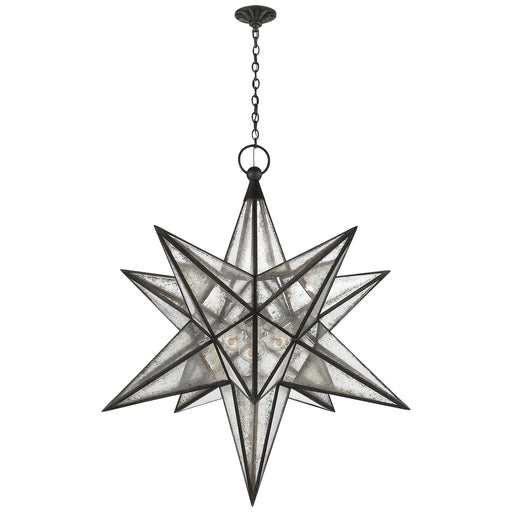 Visual Comfort - CHC 5213AI-AM - Three Light Lantern - Moravian Star - Aged Iron