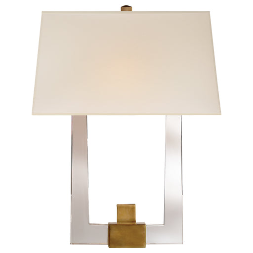 Visual Comfort - CHD 2957CG/AB-S - Two Light Wall Sconce - Edwin - Crystal with Brass