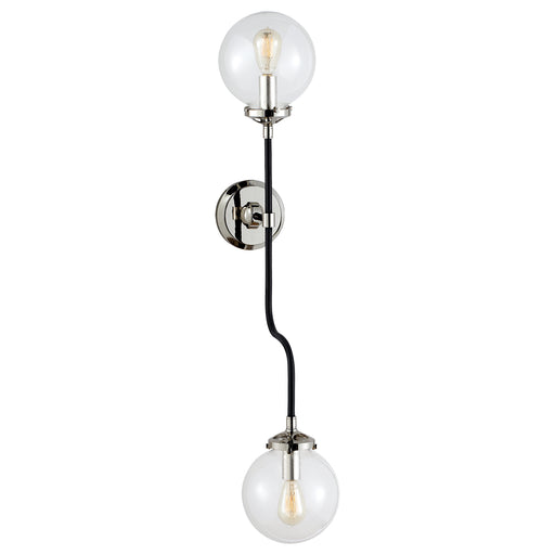 Visual Comfort - S 2022PN-CG - Two Light Wall Sconce - bistro - Polished Nickel