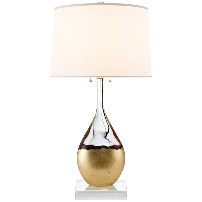 Visual Comfort - SK 3905CG-S - Two Light Table Lamp - Sculptural Table - Crystal
