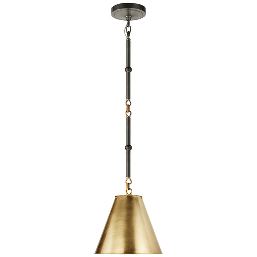 Visual Comfort - TOB 5089BZ/HAB-HAB - One Light Pendant - Goodman - Bronze with Antique Brass