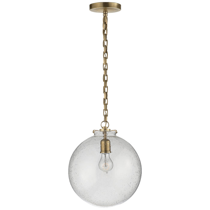 Visual Comfort - TOB 5226HAB/G4-SG - One Light Pendant - Katie4 - Hand-Rubbed Antique Brass