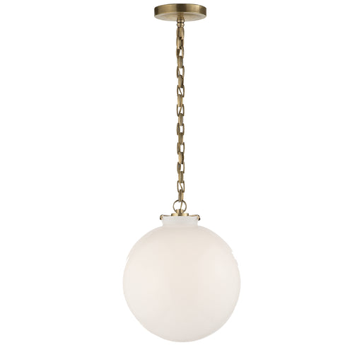 Visual Comfort - TOB 5226HAB/G4-WG - One Light Pendant - Katie4 - Hand-Rubbed Antique Brass