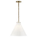 Visual Comfort - TOB 5226HAB/G6-WG - One Light Pendant - Katie6 - Hand-Rubbed Antique Brass