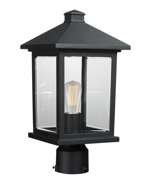 Z-Lite - 531PHMR-BK - One Light Outdoor Post Mount - Portland - Black