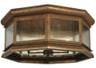 Meyda Tiffany - 127123 - Four Light Flushmount - Manchester - Red Rust,Wrought Iron