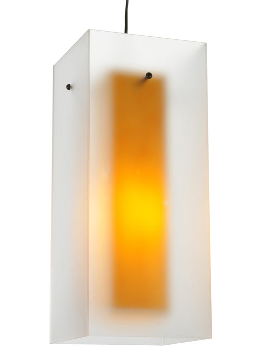 Meyda Tiffany - 127359 - One Light Pendant - Quadrato - Timeless Bronze