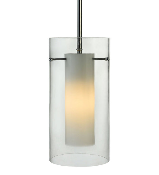 Meyda Tiffany - 128333 - One Light Mini Pendant - Cilindro - Chrome