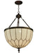 Meyda Tiffany - 128612 - Three Light Inverted Pendant - Vincent - Craftsman Brown