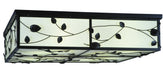 Meyda Tiffany - 129028 - Eight Light Flushmount - Ivy - Black/White Acrylic