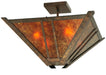 Meyda Tiffany - 129144 - Four Light Semi-Flushmount - Arta - Rust,Custom