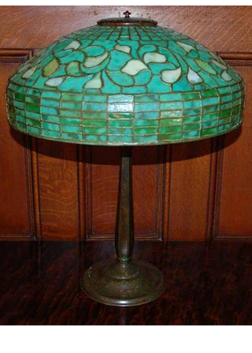 Meyda Tiffany - 129287 - Three Light Table Lamp - Roseborder - Antique