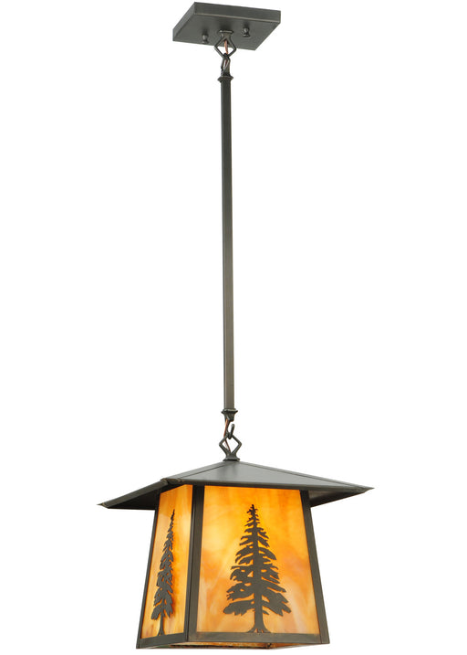 Meyda Tiffany - 129504 - One Light Pendant - Stillwater - Craftsman Brown