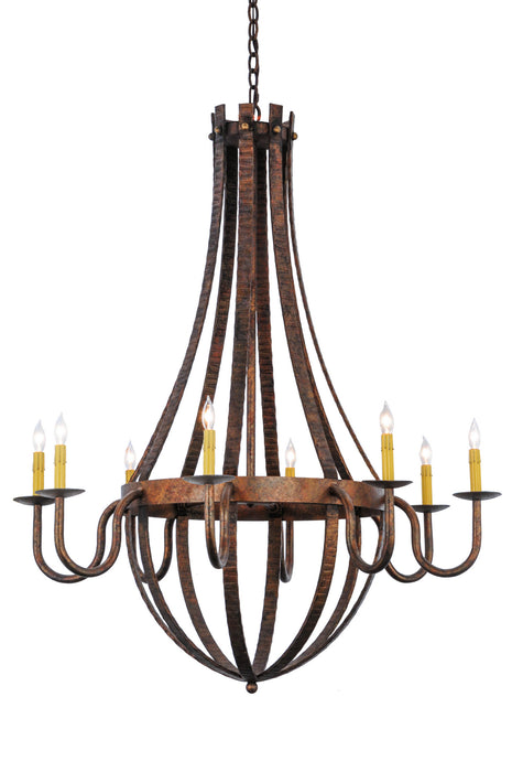 Meyda Tiffany - 129824 - Eight Light Chandelier - Barrel Stave - Rococo