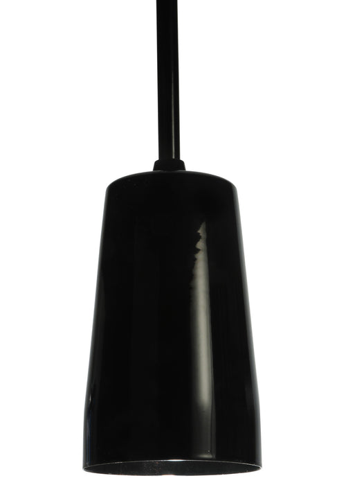 Meyda Tiffany - 129890 - One Light Mini Pendant - Shaken - Black Mirror Powdercoat