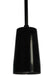 Meyda Tiffany - 129890 - One Light Mini Pendant - Shaken - Black Mirror Powdercoat