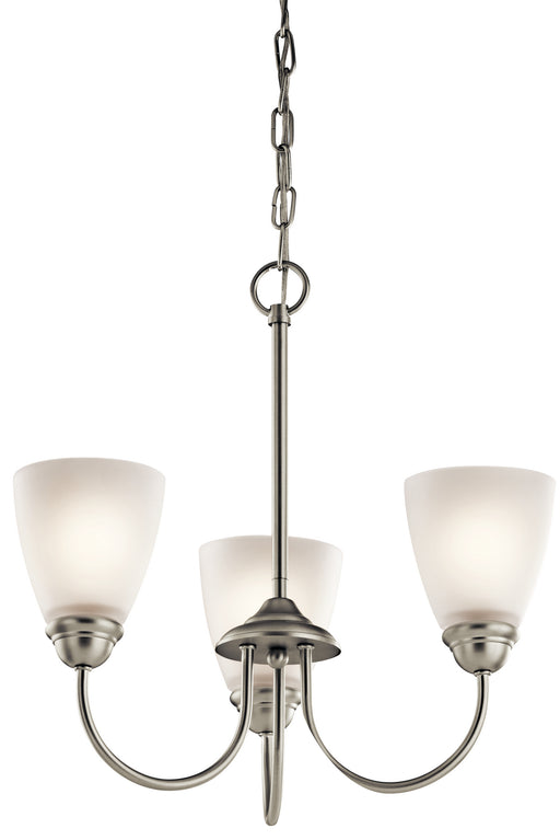 Kichler - 43637NI - Three Light Mini Chandelier - Jolie - Brushed Nickel