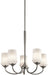 Kichler - 43665NI - Five Light Chandelier - Aubrey - Brushed Nickel