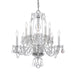 Crystorama - 5080-CH-CL-MWP - Ten Light Chandelier - Traditional Crystal - Polished Chrome