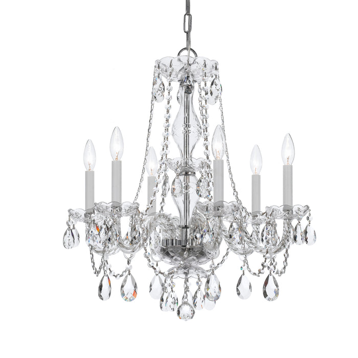 Crystorama - 5086-CH-CL-S - Six Light Chandelier - Traditional Crystal - Polished Chrome