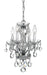 Crystorama - 5534-CH-CL-MWP - Four Light Mini Chandelier - Traditional Crystal - Polished Chrome