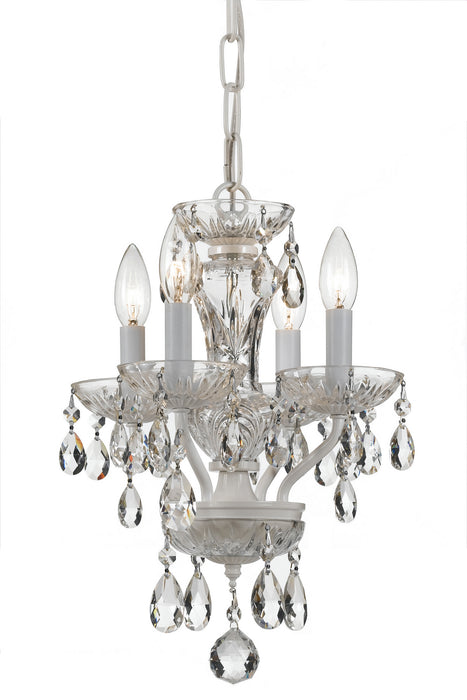 Crystorama - 5534-WW-CL-MWP - Four Light Mini Chandelier - Traditional Crystal - Wet White