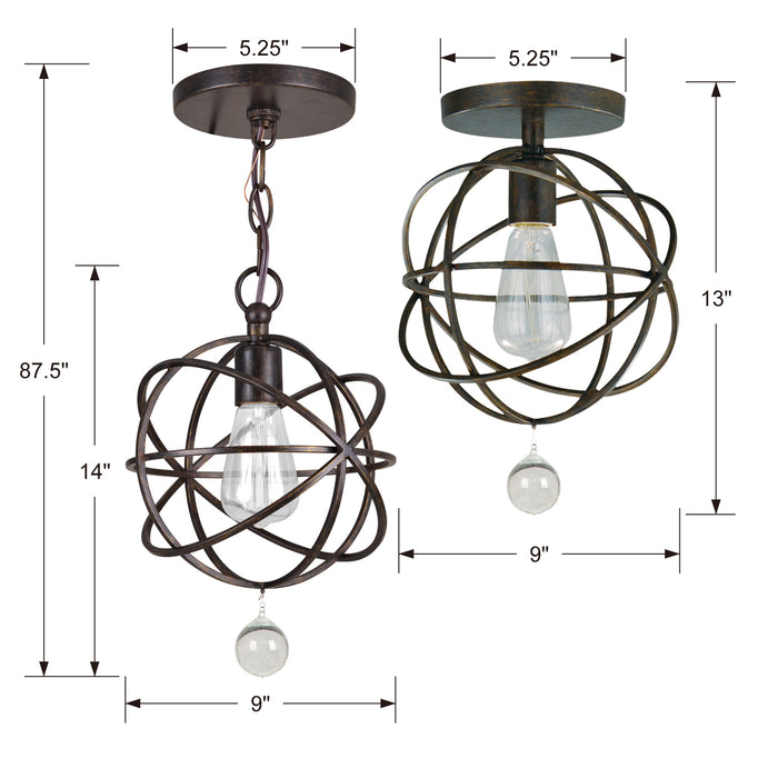 Solaris Pendant-Mini Pendants-Crystorama-Lighting Design Store