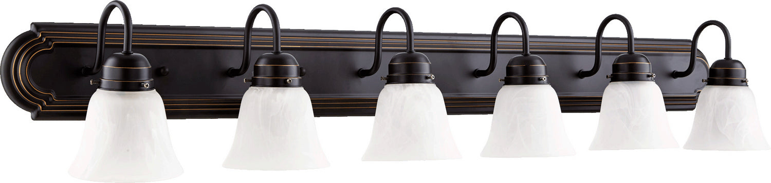 Quorum - 5094-6-195 - Six Light Vanity - Moritz - Old World