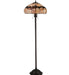 Meyda Tiffany - 130700 - Three Light Floor Lamp - Concord - Mahogany Bronze