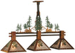 Meyda Tiffany - 130714 - Three Light Island Pendant - Winter Pine - Vintage Copper,Custom