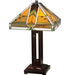 Meyda Tiffany - 130749 - Table Lamp - Abilene - Natural Wood