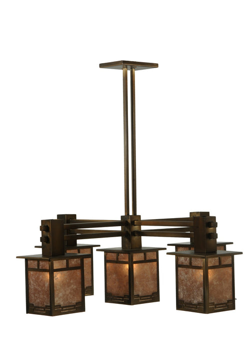 Meyda Tiffany - 131646 - Five Light Chandelier - Roylance - Antique Copper