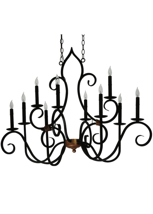 Meyda Tiffany - 132000 - Ten Light Chandelier - Clifton - Custom