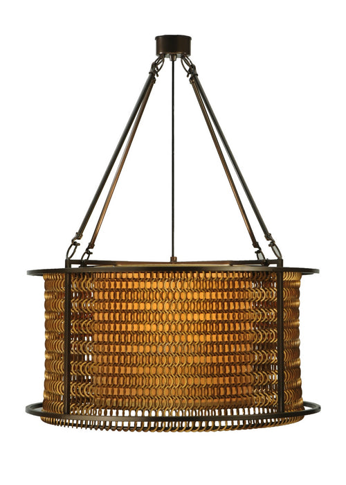 Meyda Tiffany - 132694 - Four Light Pendant - Maille - Oil Rubbed Bronze