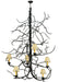 Meyda Tiffany - 133185 - Six Light Chandelier - Winter Solstice - Hand Wrought Iron