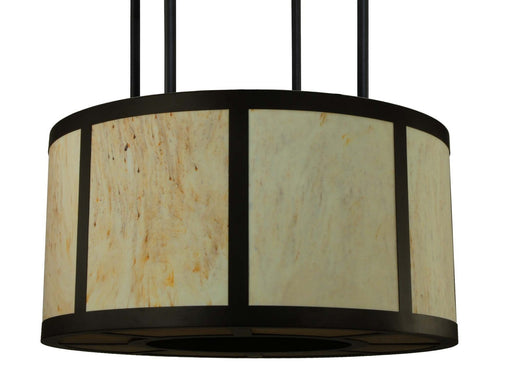 Meyda Tiffany - 133454 - Eight Light Semi-Flushmount - Cilindro - Custom,Oil Rubbed Bronze