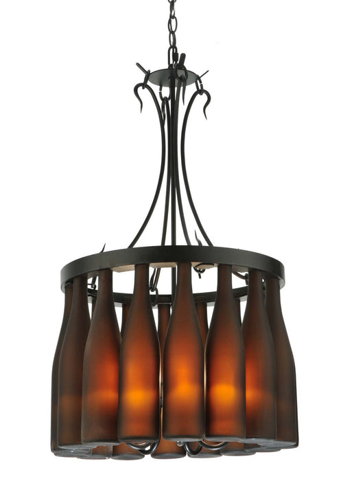 Meyda Tiffany - 133651 - Five Light Chandelier - Tuscan Vineyard - Craftsman Brown