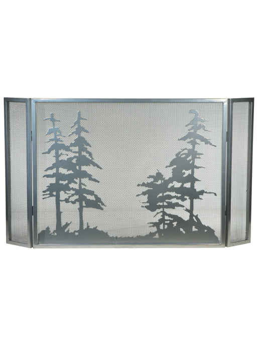 Meyda Tiffany - 133721 - Fireplace Screen - Tall Pines - Custom,Chrome