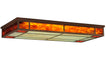 Meyda Tiffany - 134184 - Three Light Flushmount - Blaze - Red Rust