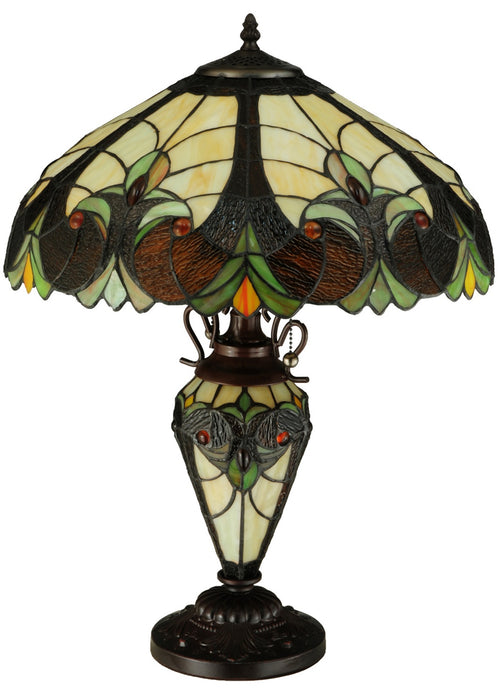 Meyda Tiffany - 134528 - Two Light Table Lamp - Sebastian - Brushed Nickel