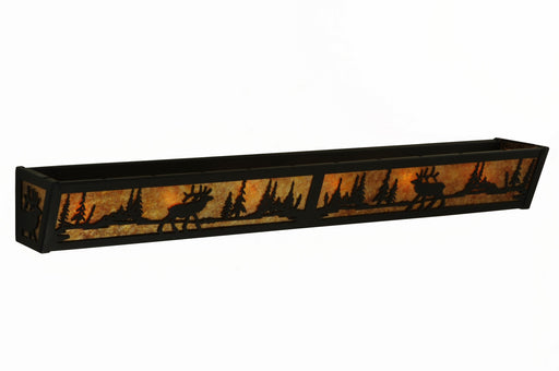 Meyda Tiffany - 134636 - Six Light Vanity - Elk At Lake - Dark Roast