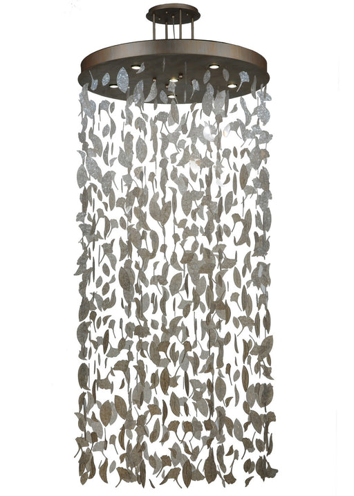 Meyda Tiffany - 134925 - Six Light Pendant - Ginkgo Leaf - Custom