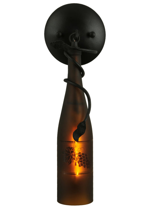 Meyda Tiffany - 81816 - One Light Wall Sconce - Tuscan Vineyard - Amber/Sandblasted W/Grape Design