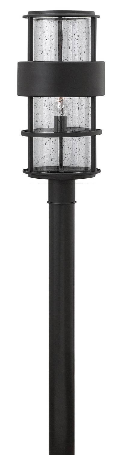 Hinkley - 1901SK - One Light Post Top/ Pier Mount - Saturn - Satin Black