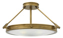 Hinkley - 3382HB - Four Light Semi-Flush Mount - Collier - Heritage Brass
