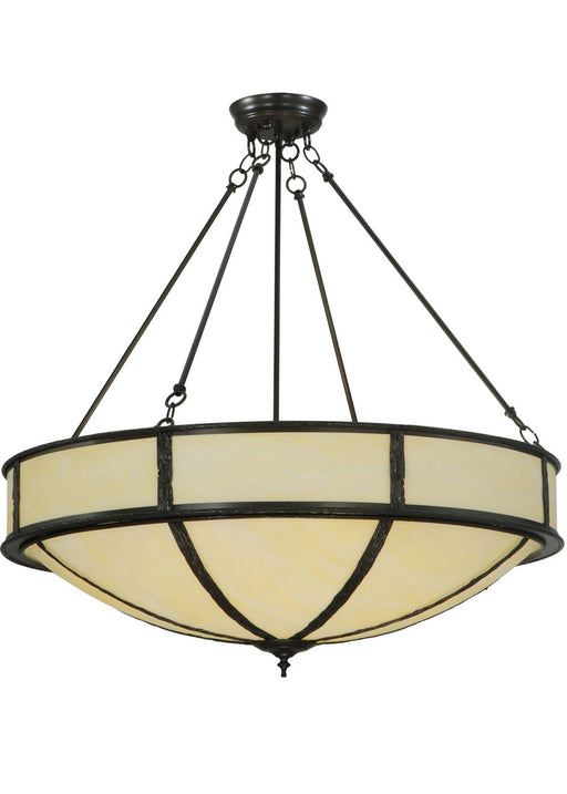 Meyda Tiffany - 136693 - Six Light Inverted Pendant - Lone - Timeless Bronze